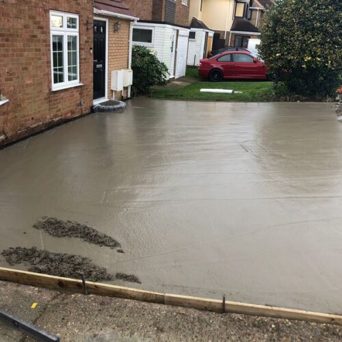 Imprinted concrete driveway billericay 01