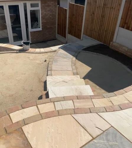 sandstone patio steps thurrock 02