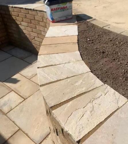 sandstone patio steps thurrock 08