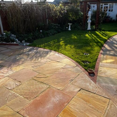 east tilbury sandstone patio garden 01