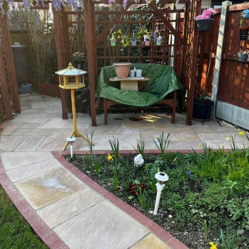 east tilbury sandstone patio garden 05